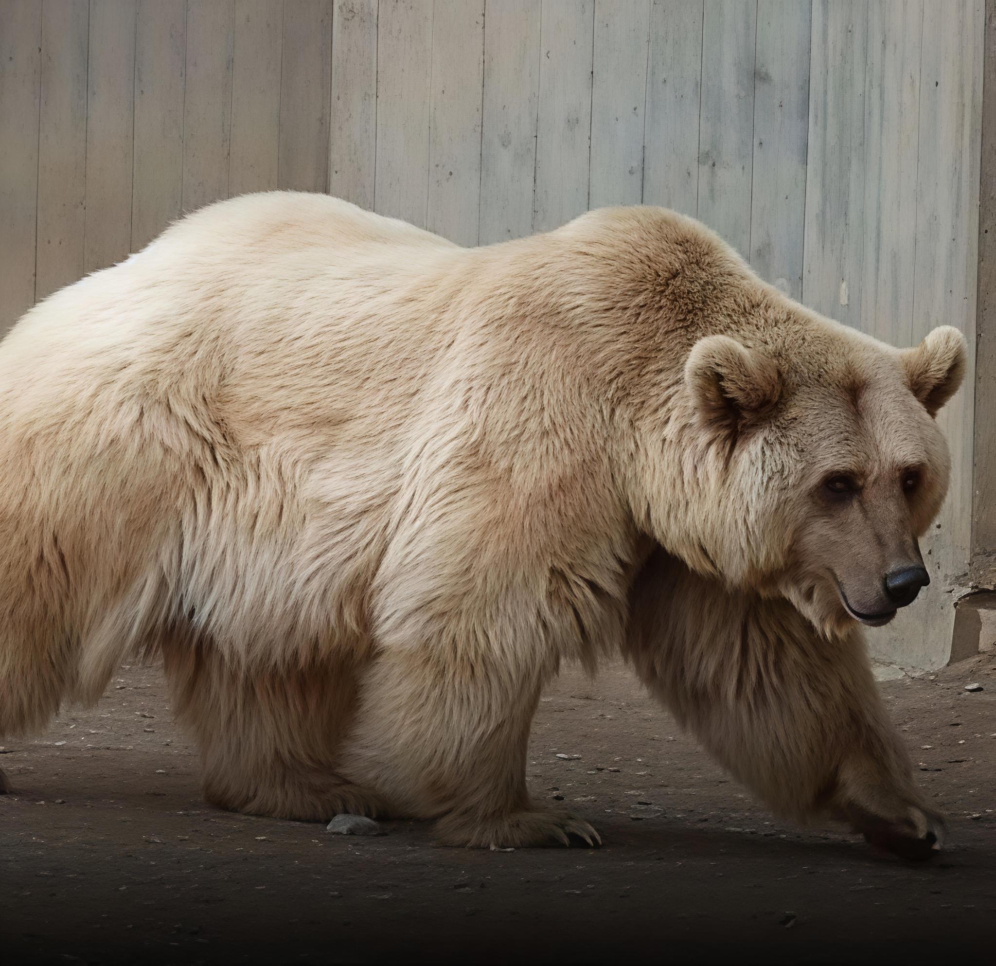 2 Species Beruang Beda Species yang bersatu menjadikan Sebuah Hibrida Alam.