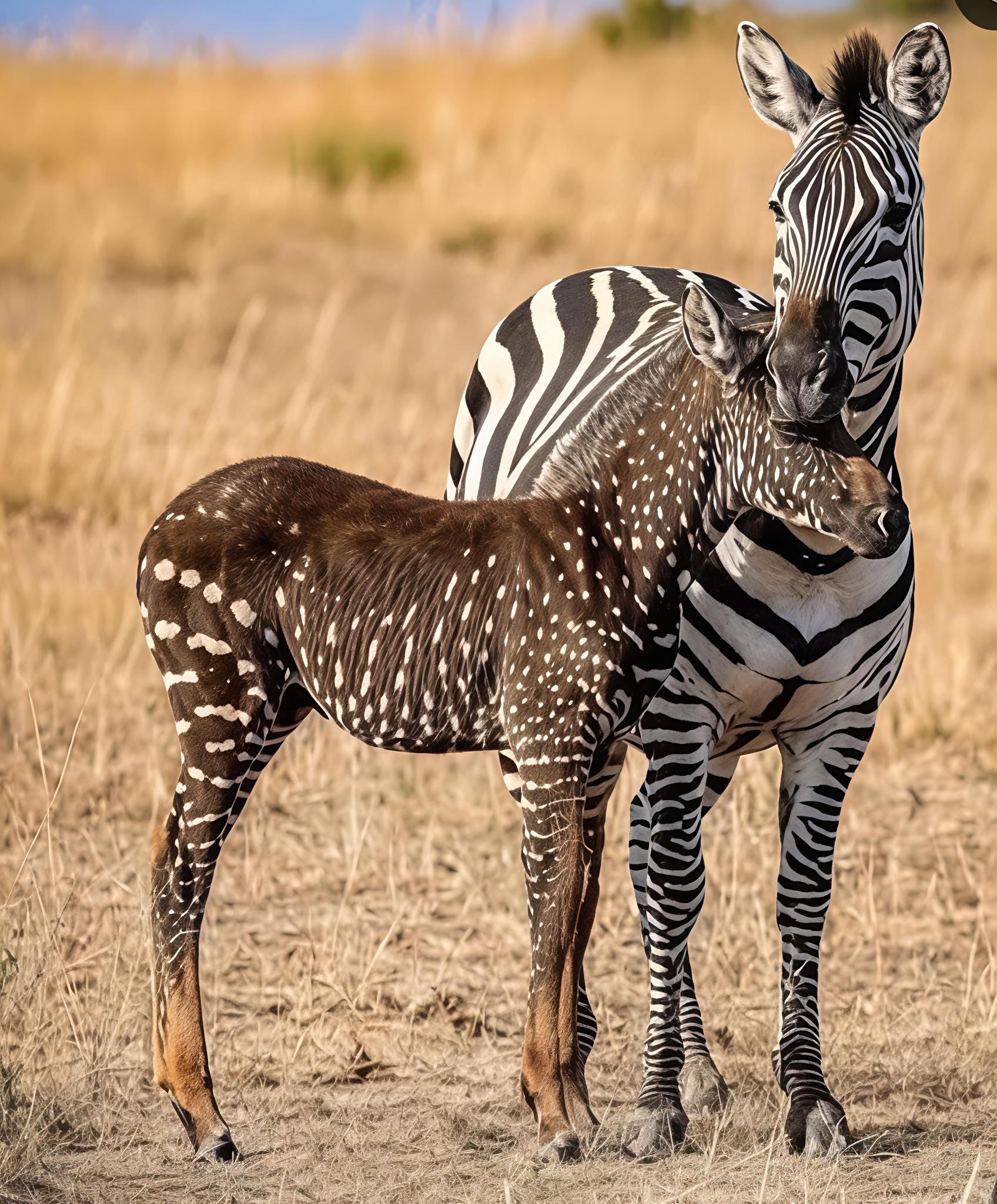 Zebra Tutul Keajaiban Genetik Langka dari Alam