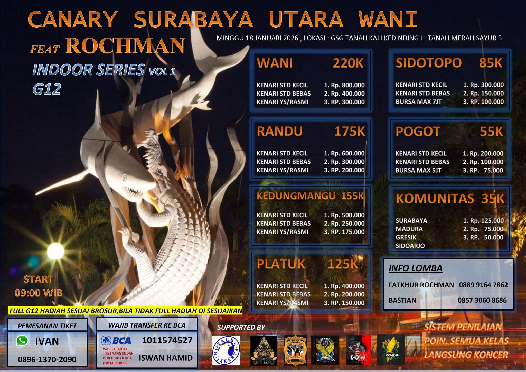 CANARY SURABAYA UTRA WANI FEAT ROCHMAN (LATPRES)