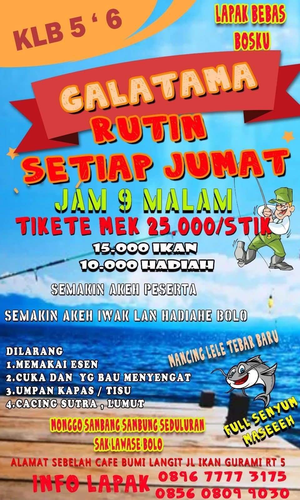 GALATAMA RUTIN SETIAP JUMAT (KOLAM PANCING)