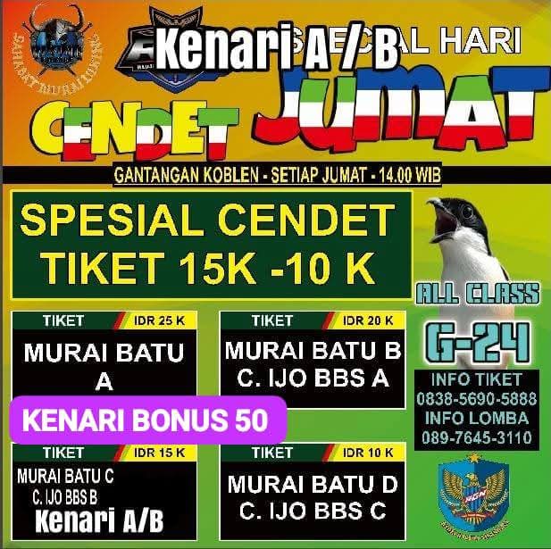 KENARI A/B CENDET JUMAT (LATBER)