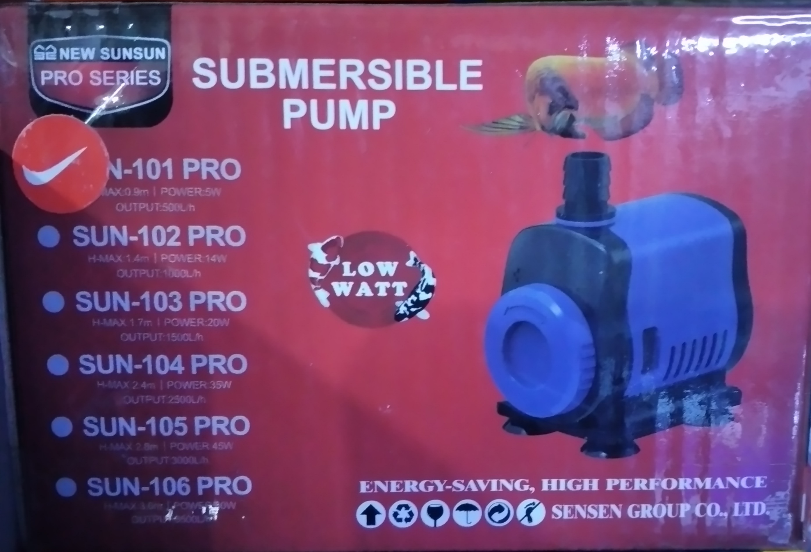 SUN SUN JQP 500 Filter aquarium