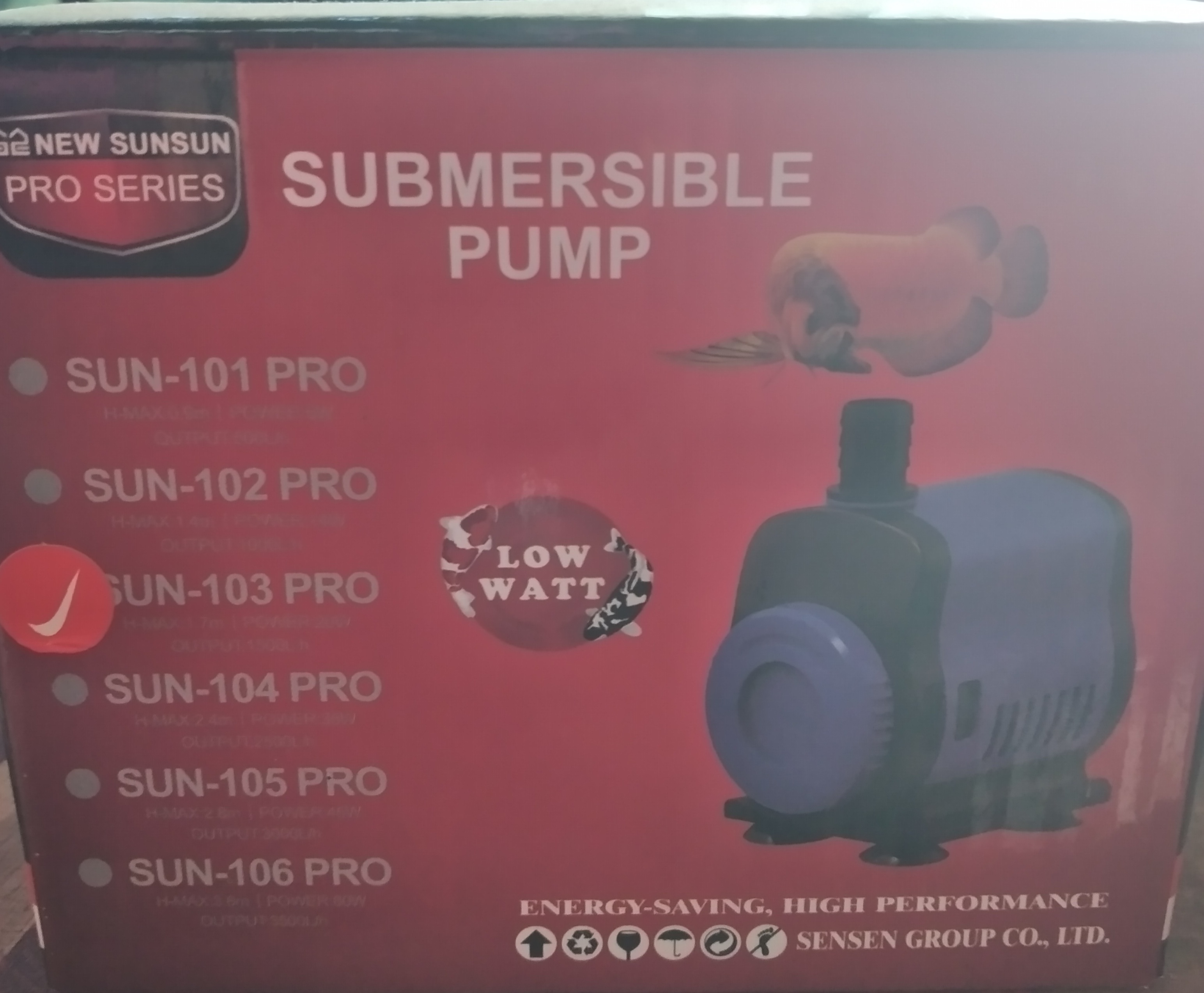 SUN SUN JQP 1.500 Filter aquarium